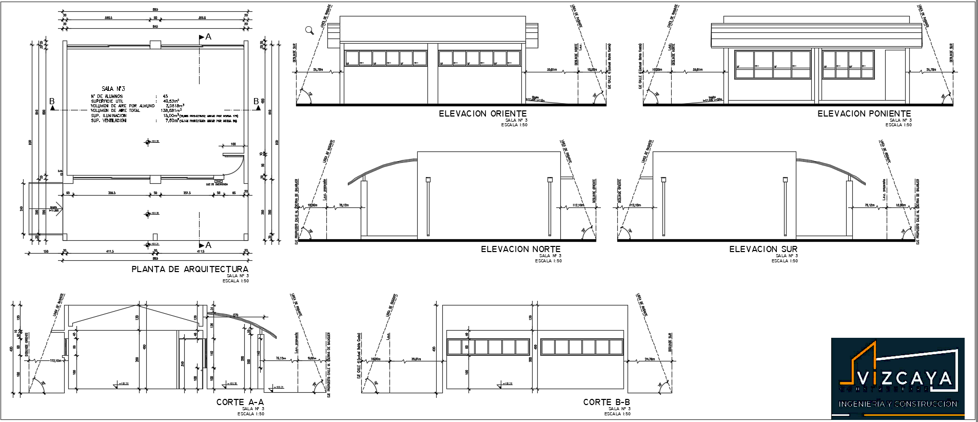 Colegio Mozart, Plano ampliacion etapa 1